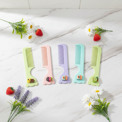 AM7551 XIUDOU Colorful Decorative Hair Combs COM-10-184 (1-Pcs)