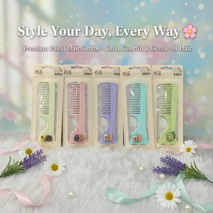 AM7551 XIUDOU Colorful Decorative Hair Combs COM-10-184 (1-Pcs)