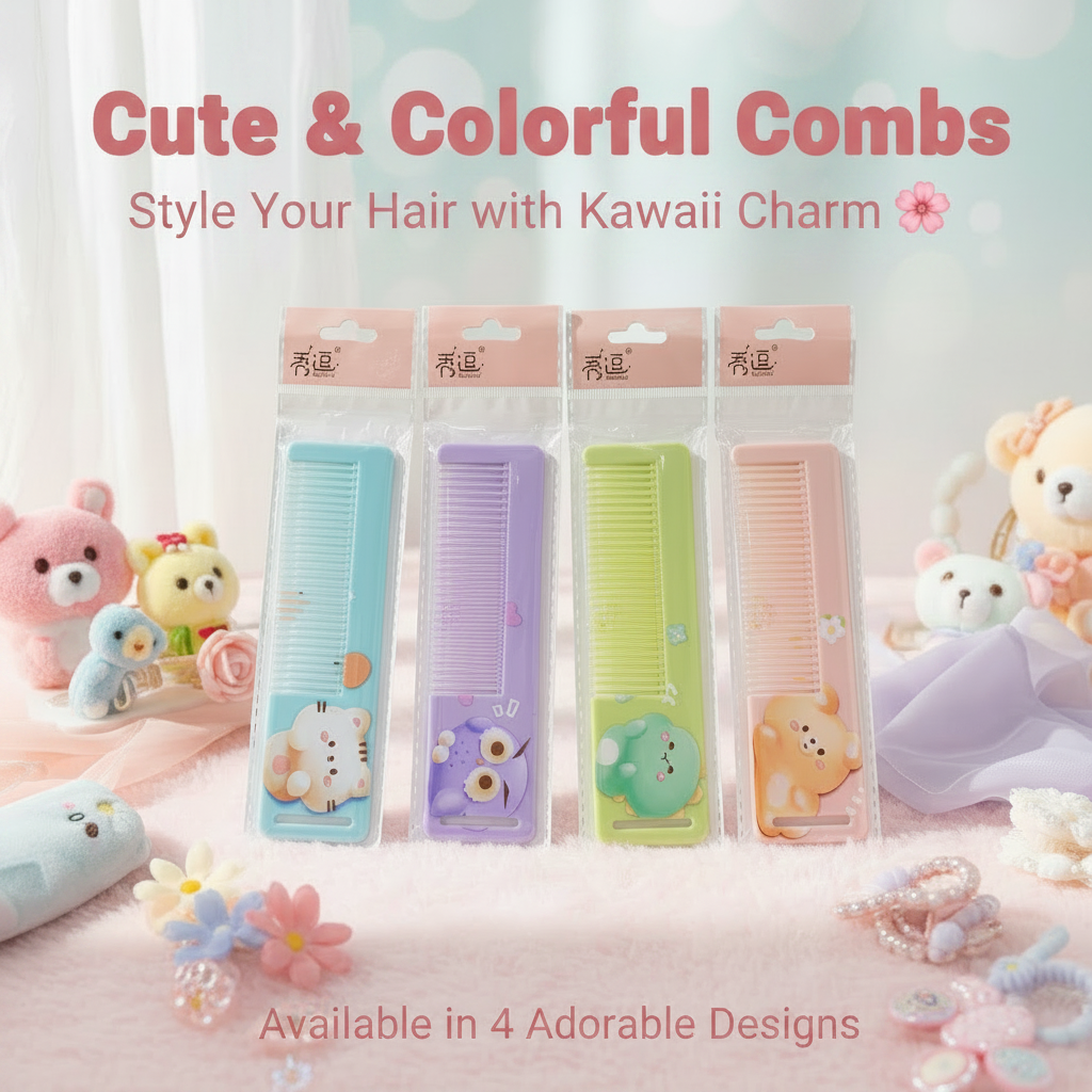 AM7552 XIUDOU Cute Cartoon Character Hair Comb COM-10-316 (1-Pcs)