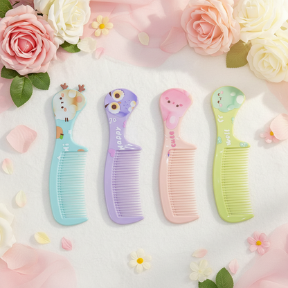 AM7553 XIUDOU Cute Animal Printed Hair Combs COM-10-314 (1-Pcs)