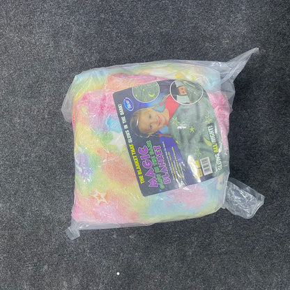 AM7557 Magic Glow in the Dark Super Soft Plush Blanket for Kids (1-Pcs) 6*5.5 ft