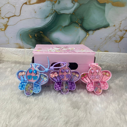 AM7563 DIY Butterfly Shaped Jewelry Making and Accessory Set for Kids 7244 (1-Pcs)