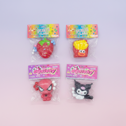 AM7566 Cartoon Character & Food Silicone Squishy Stress Relief Toys (1-Pcs)