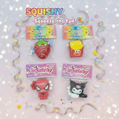 AM7566 Cartoon Character & Food Silicone Squishy Stress Relief Toys (1-Pcs)
