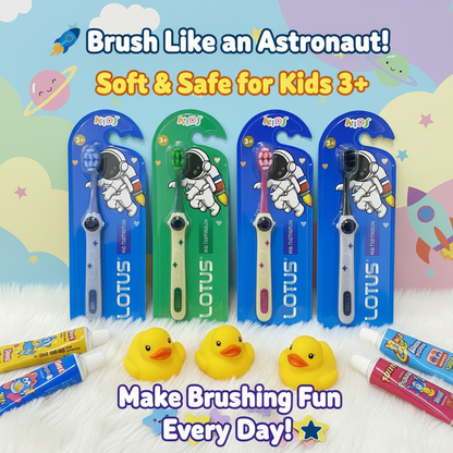 AM7567 LOTUS Astronaut Series Extra Soft Kids Toothbrush (Ages 3+) (1-Pcs)