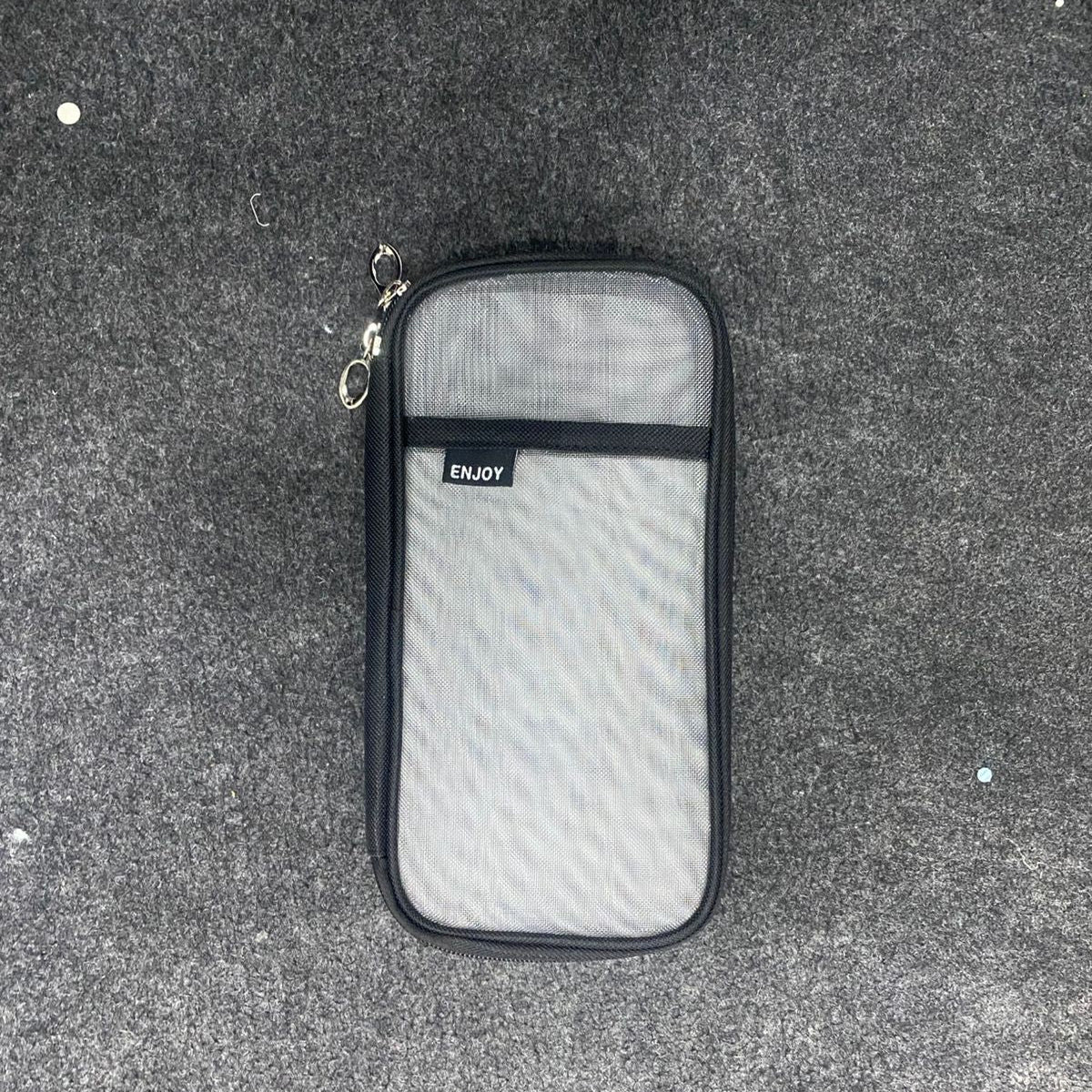 AM7568 Minimalist Transparent Mesh Multi-Purpose Stationery & Cosmetic Pouch (1-Pcs)