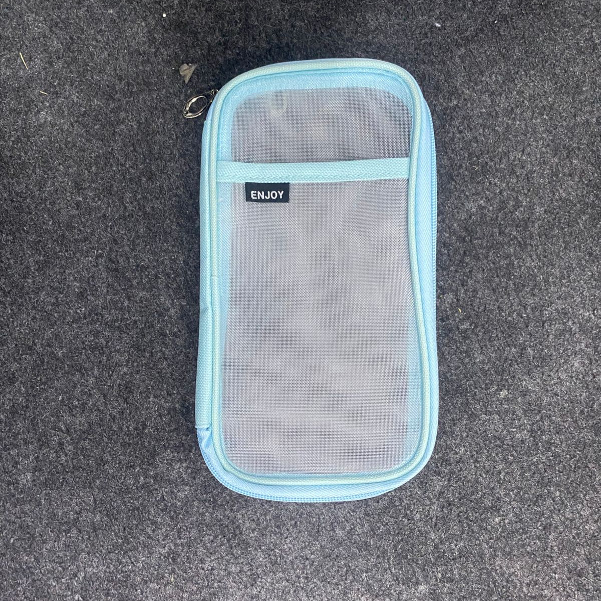 AM7568 Minimalist Transparent Mesh Multi-Purpose Stationery & Cosmetic Pouch (1-Pcs)