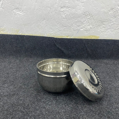 AM7572 Premium Stainless Steel Deep Storage Dabba with Laser Design Lid | Mirror Finish Multi-Purpose Kitchen Container