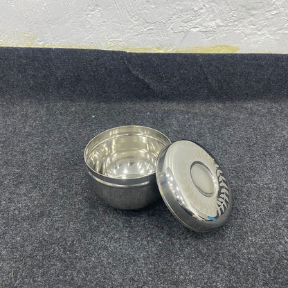AM7572 Premium Stainless Steel Deep Storage Dabba with Laser Design Lid | Mirror Finish Multi-Purpose Kitchen Container