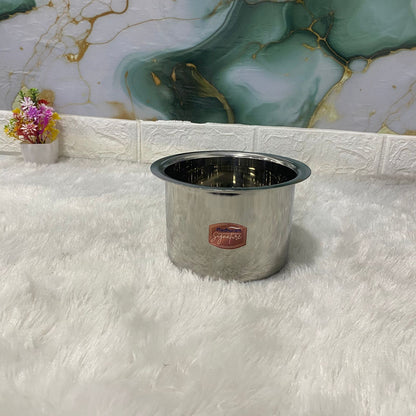 AM7579 Madhuram Signature Premium Stainless Steel Deep Container (1130 ml, 10x12x12 cm)