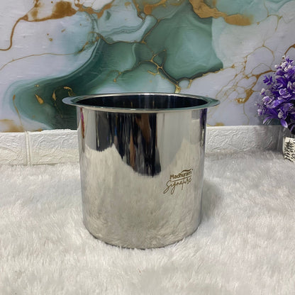 AM7592 Madhuram Signature 4830ml Stainless Steel Multipurpose Deep Boiler Container (19x18x18 cm)