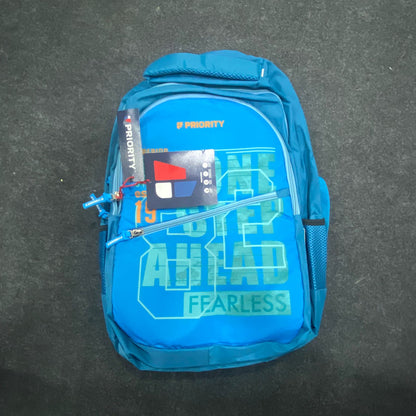 AM7602 Priority Starlet 007 Trendy College Backpack with Multi Compartment Storage Cyan Blue