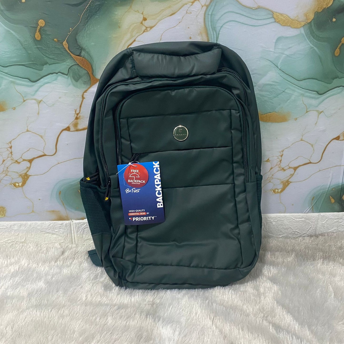 AM7604 Priority Zipster 001 Premium Laptop Office and College Backpack with Rain Cover