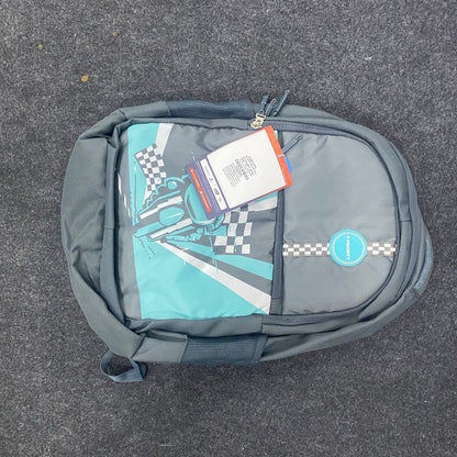 AM7605 Priority Incredible 001 Heavy Duty College Casual Backpack with Mesh Padding Black Grey