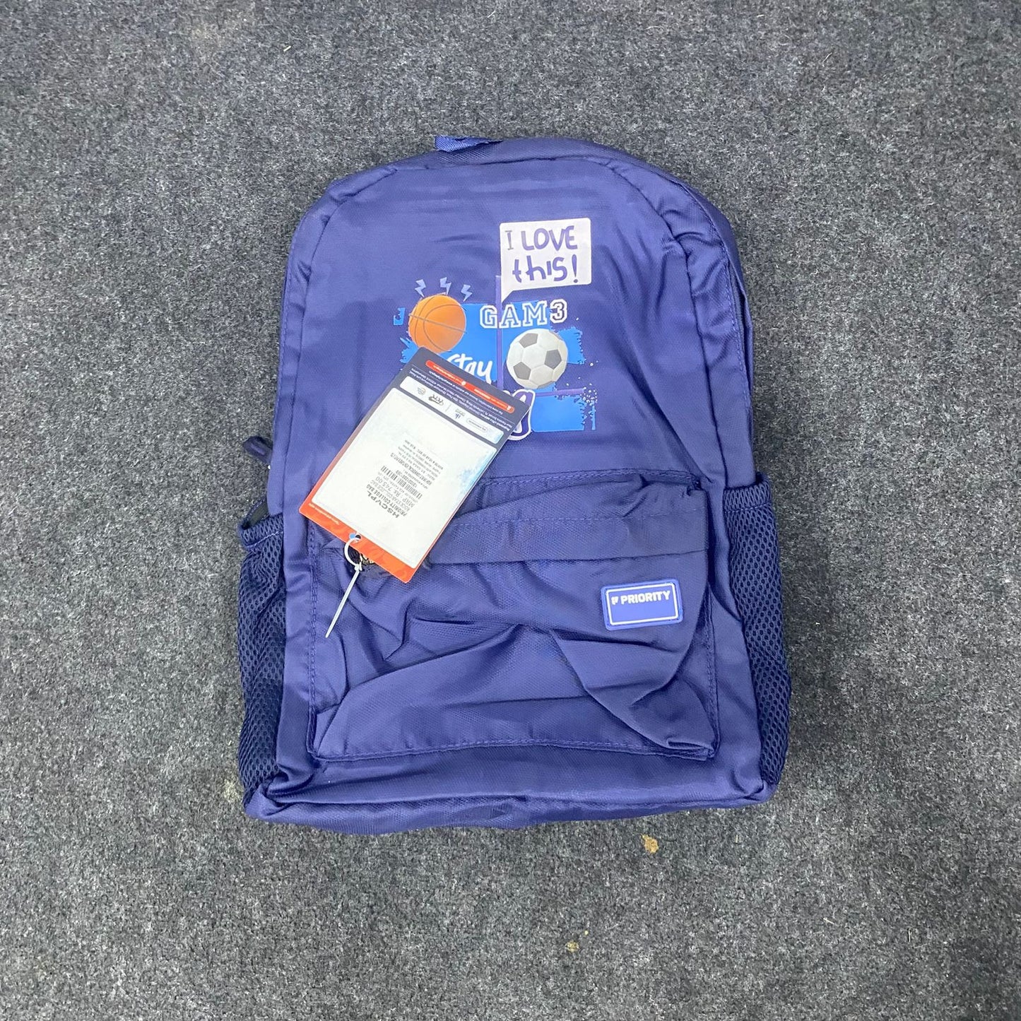 AM7609 Priority Rockstar Premium Heavy Duty College Casual Backpack with Mesh Back Padding