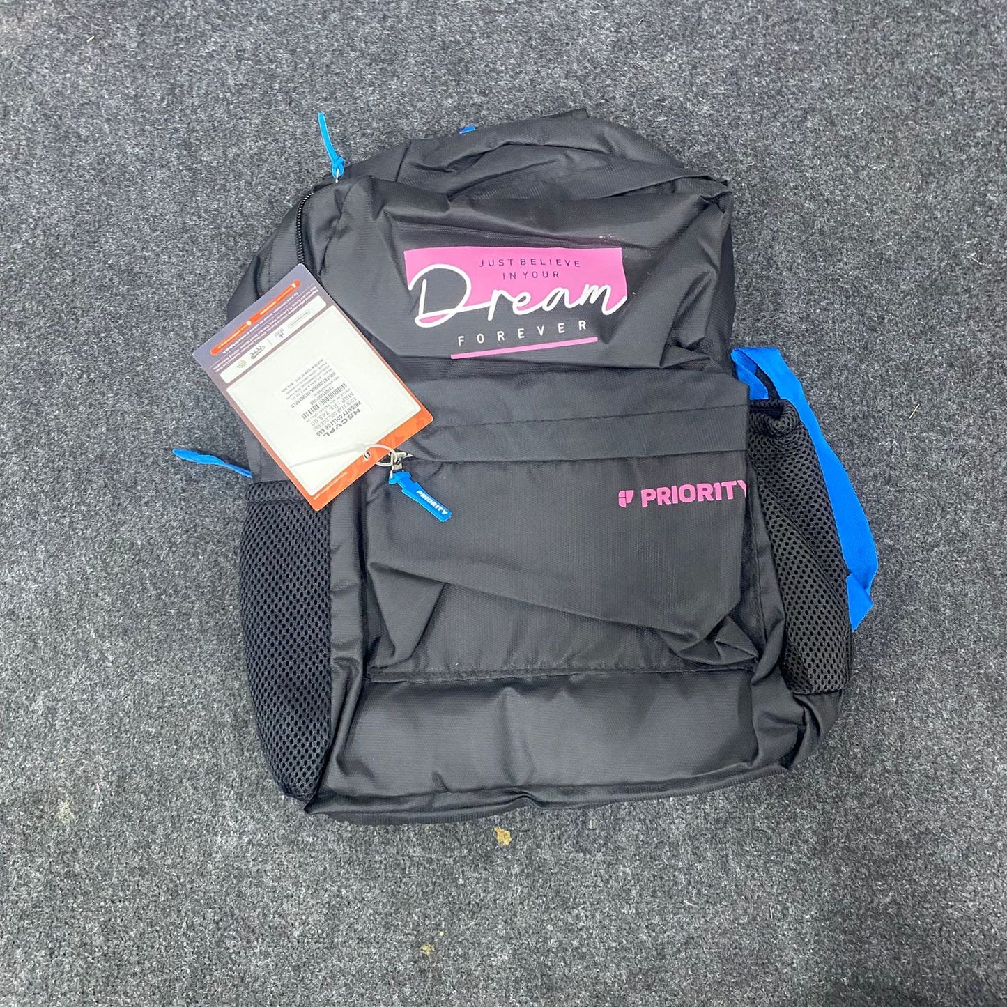 AM7609 Priority Rockstar Premium Heavy Duty College Casual Backpack with Mesh Back Padding