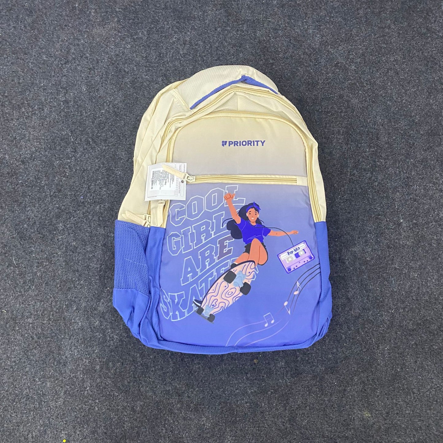 AM7613 Priority Glorious Premium Heavy Duty College Casual Backpack with Mesh Back Padding
