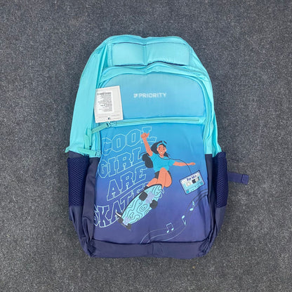 AM7613 Priority Glorious Premium Heavy Duty College Casual Backpack with Mesh Back Padding