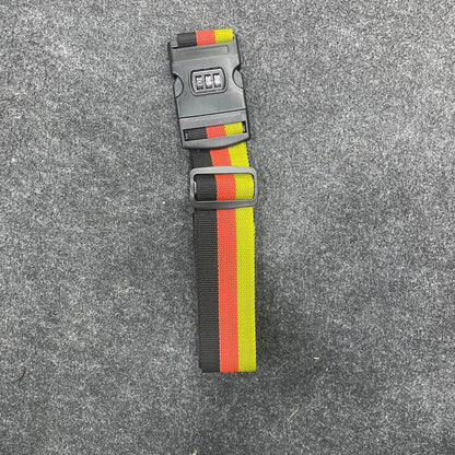 AM7615 CJSJ CH-18C Multicolored Adjustable Luggage Strap with 3 Digit Combination Lock Buckle