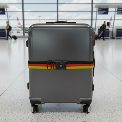AM7615 CJSJ CH-18C Multicolored Adjustable Luggage Strap with 3 Digit Combination Lock Buckle