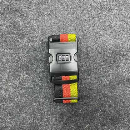 AM7615 CJSJ CH-18C Multicolored Adjustable Luggage Strap with 3 Digit Combination Lock Buckle