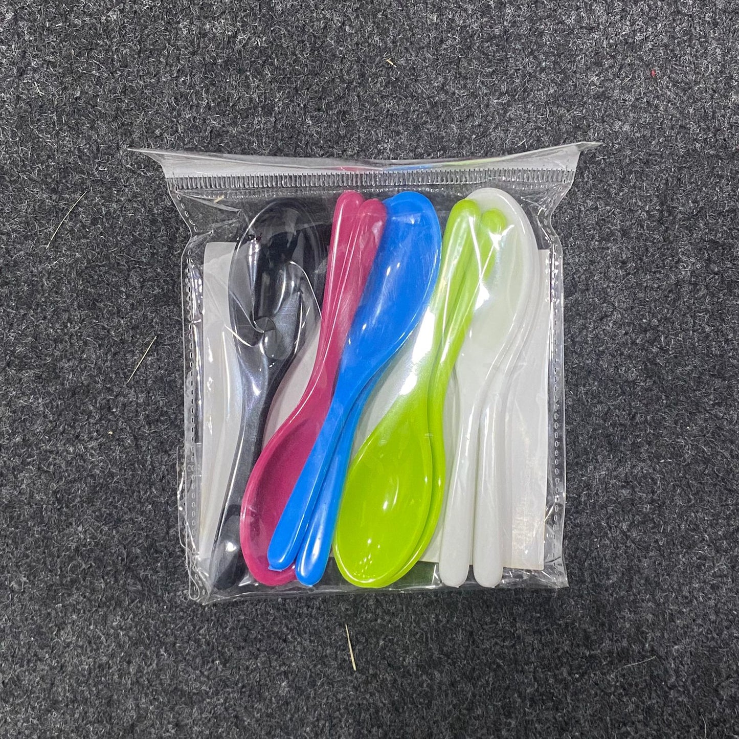 AM7619 Spice Premium Melamine Masala Spoon Set Small Colorful Kitchen Spoons Multi Color 10Pcs