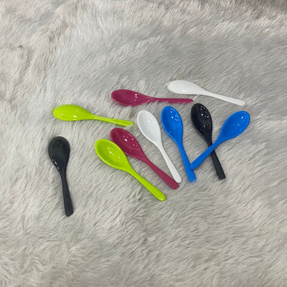 AM7619 Spice Premium Melamine Masala Spoon Set Small Colorful Kitchen Spoons Multi Color 10Pcs