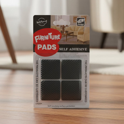 AM7620 Weikang Heavy Duty Self Adhesive Rubber Furniture Pads Anti Skid Floor Protectors 8 Pack