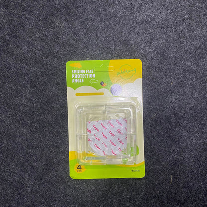 AM7624 Clear Spherical Baby Proofing Corner Guards and Soft Cushion Protectors for Sharp Furniture Edges 4-Pcs