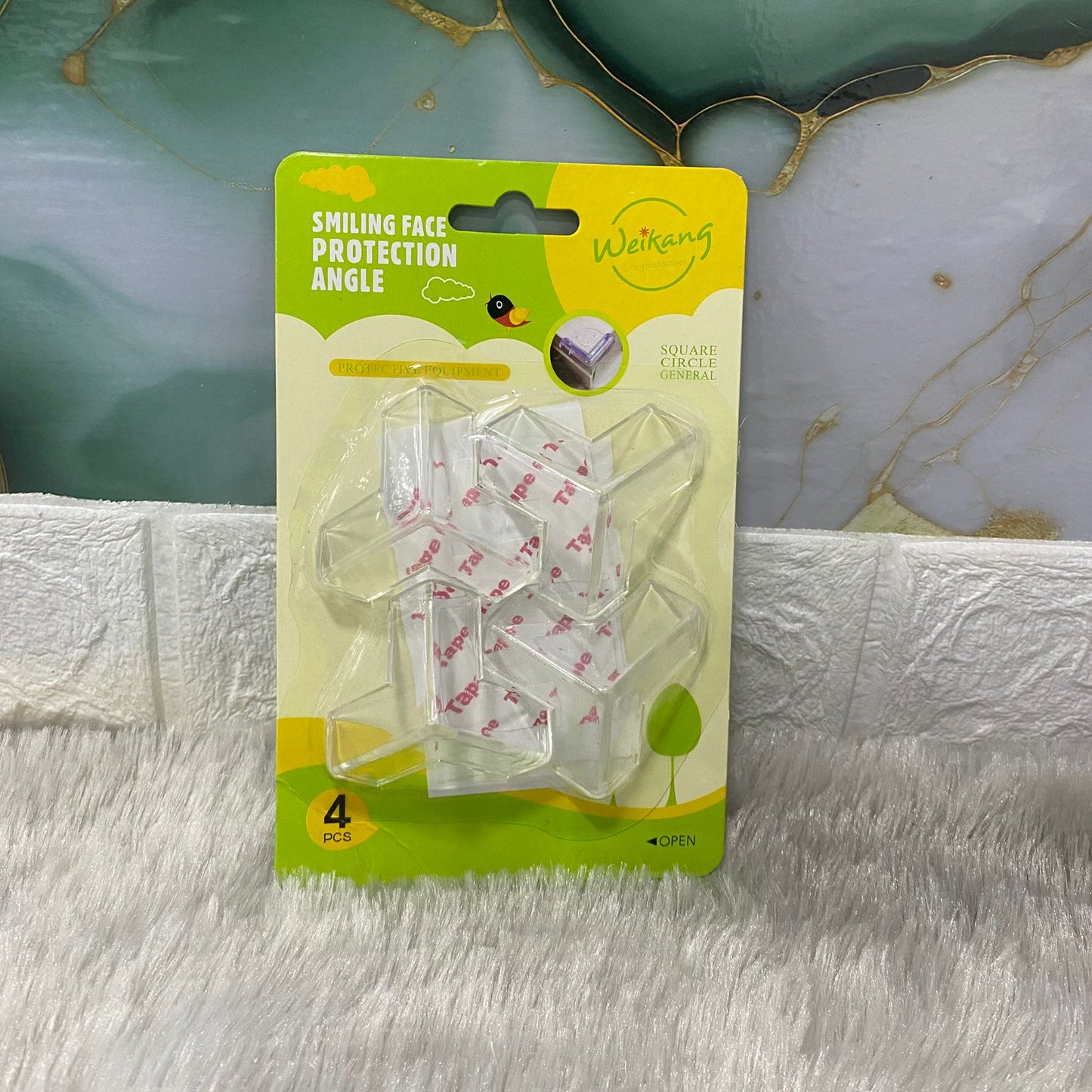 AM7626 Clear T Shaped Baby Proofing Corner Guards and Soft Silicone Edge Safety Protectors