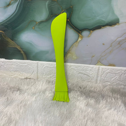 AM7627 Multipurpose Two in One Silicone Baking Spatula Scraper and Pastry Basting Oil Brush