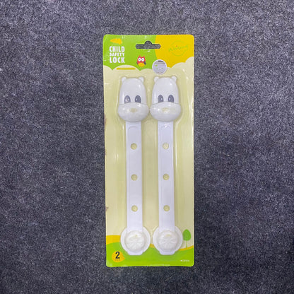 AM7629 Adjustable Plastic Child Safety Strap Locks for Cabinets Drawers Fridge and Wardrobe Doors