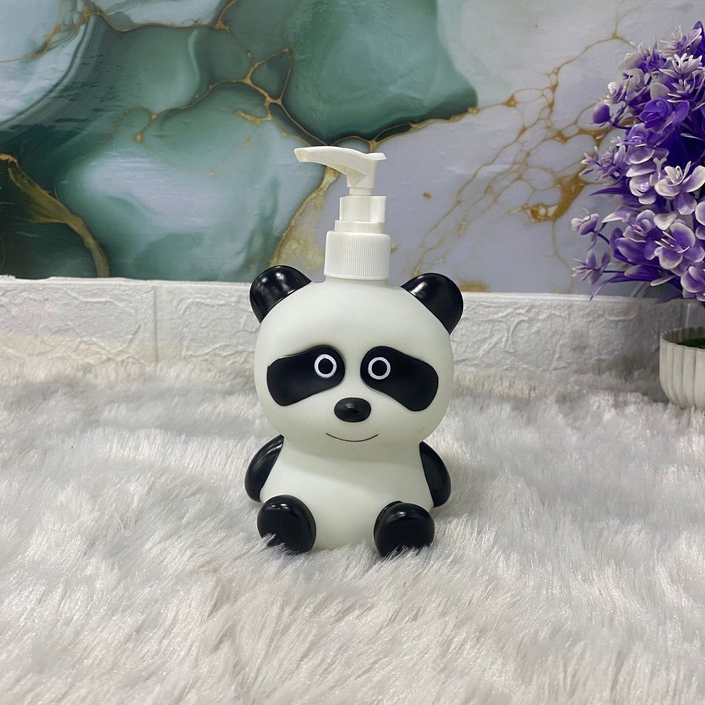 AM7634 Cute Plastic Liquid Hand Soap / Shampoo Dispenser Pump Bottle For Kids Bathroom