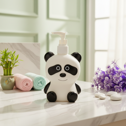 AM7634 Cute Plastic Liquid Hand Soap / Shampoo Dispenser Pump Bottle For Kids Bathroom