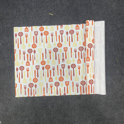 AM7641 Shuangyou Waterproof EVA Anti Slip Printed Kitchen Mat Drawer Liner Roll, 45x125 cm