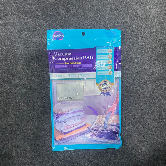 AM7664 FenFang Large Reusable Vacuum Compression Storage Bag Double Seal For Quilts And Blankets