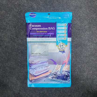 AM7665 FenFang Medium Reusable Vacuum Compression Storage Bag Double Seal For Clothes And Cushions