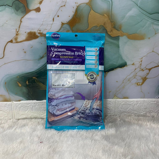 AM7665 FenFang Medium Reusable Vacuum Compression Storage Bag Double Seal For Clothes And Cushions