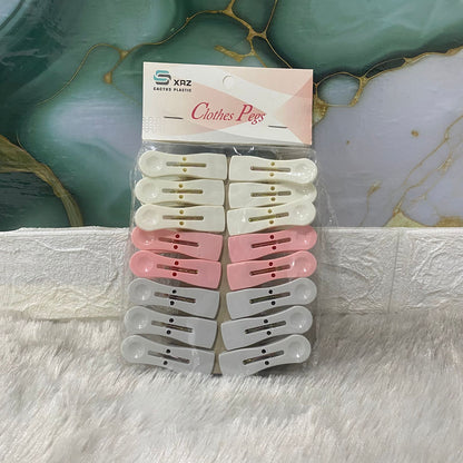 AM7670 Xrz Cactus Plastic Clothes Pegs Colorful Heavy Duty Laundry Hanging Clips 16 Pcs