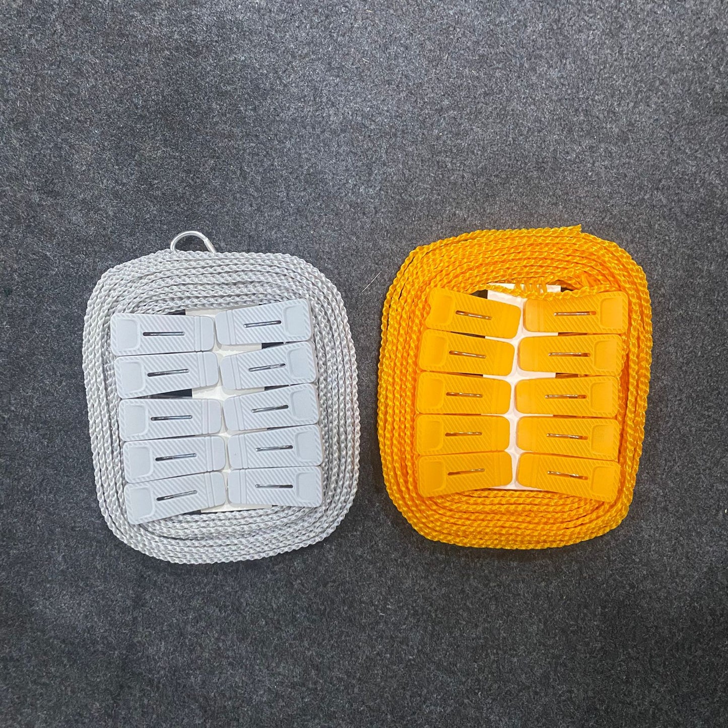 AM7674 Heavy Duty 8 Meter Nylon Clothesline Drying Rope with 10 Windproof Plastic Pegs