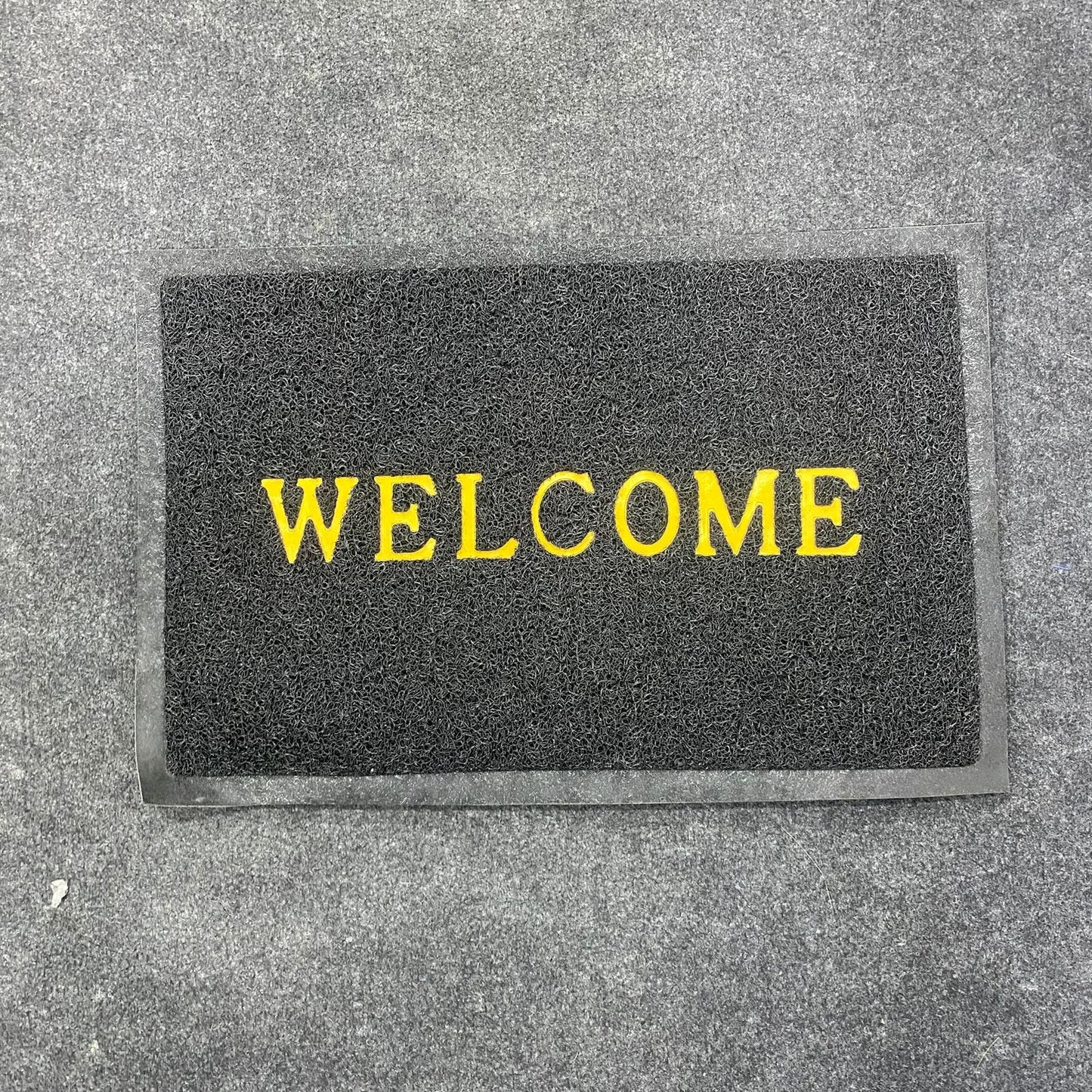 AM7705 Non-Slip PVC Cushion Welcome Doormat for Home & Office (Pack of 1)