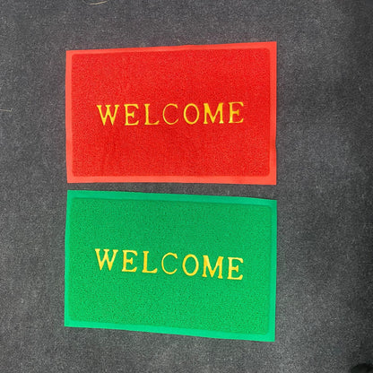 AM7705 Non-Slip PVC Cushion Welcome Doormat for Home & Office (Pack of 1)