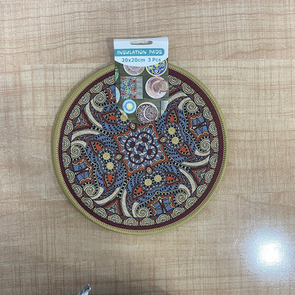 AM7708 DECORATIVE HEAT RESISTANT THERMAL INSULATION PADS FOR PROTECTING KITCHEN SURFACES AND TABLES