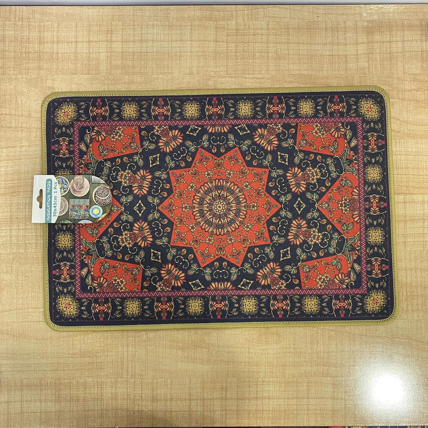 am7713 VINTAGE STYLE ARTISTIC HEAT RESISTANT INSULATION PAD FOR KITCHEN DINING TABLE SURFACE PROTECTION