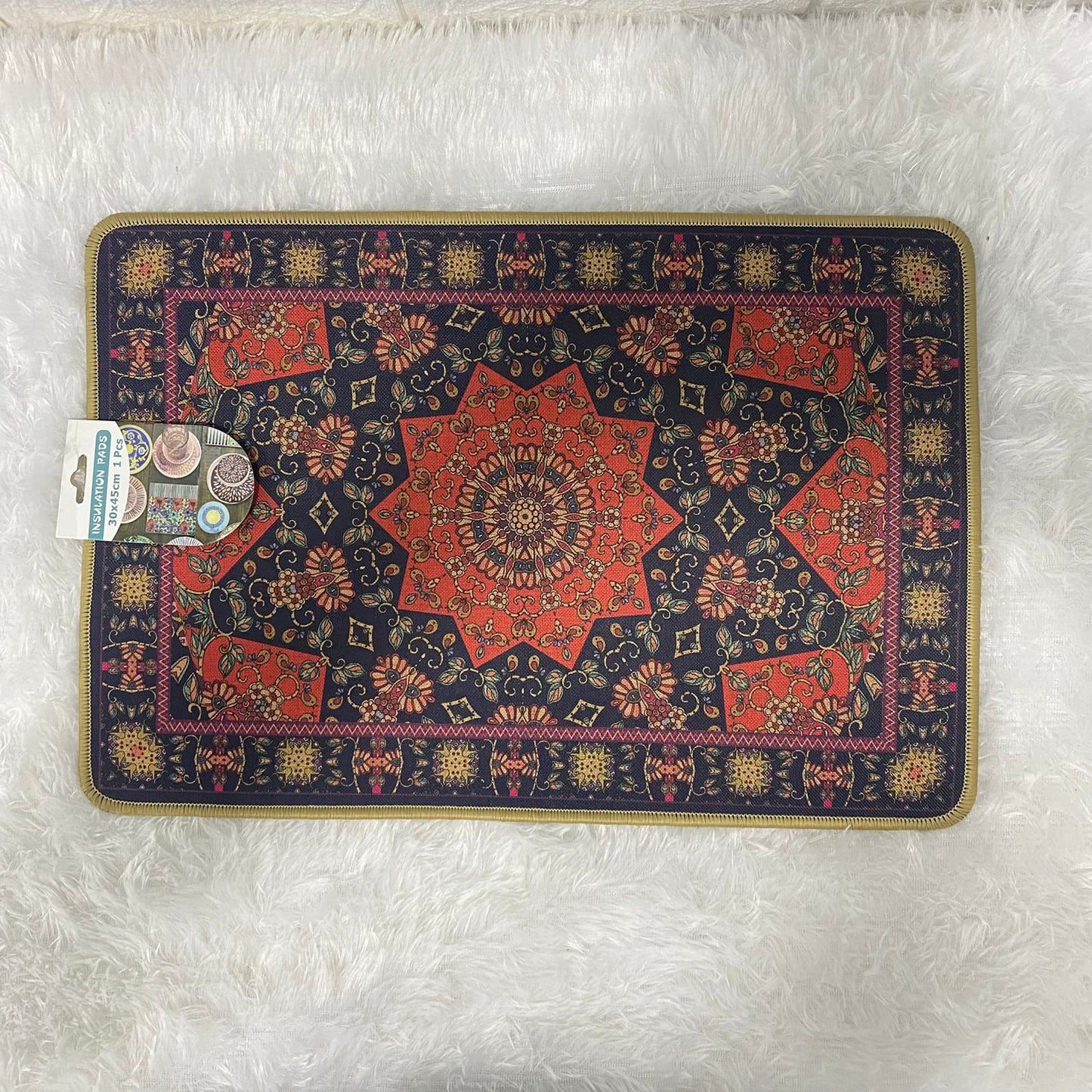 am7713 VINTAGE STYLE ARTISTIC HEAT RESISTANT INSULATION PAD FOR KITCHEN DINING TABLE SURFACE PROTECTION