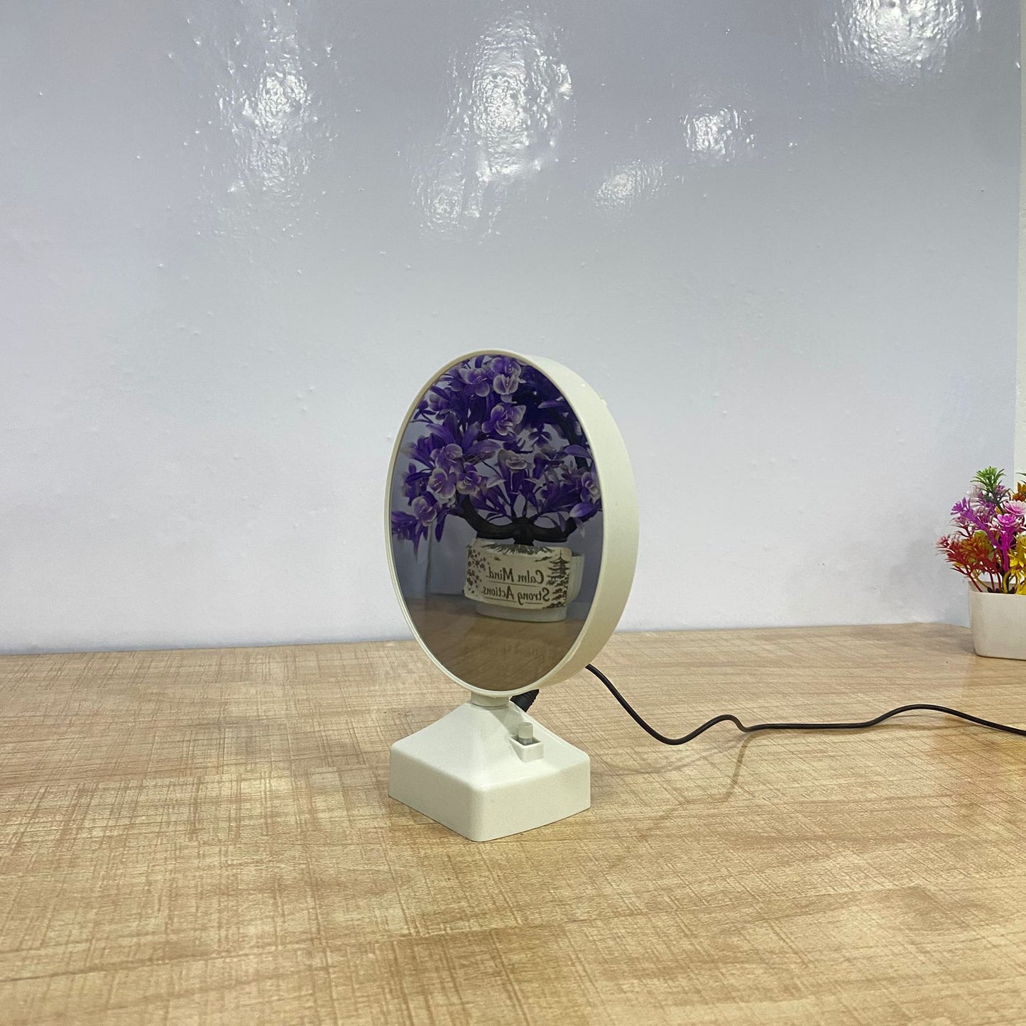 AM7714 MULTIFUNCTIONAL MAGIC MIRROR PHOTO FRAME WITH LED LIGHTING FOR HOME DECOR AND GIFTING
