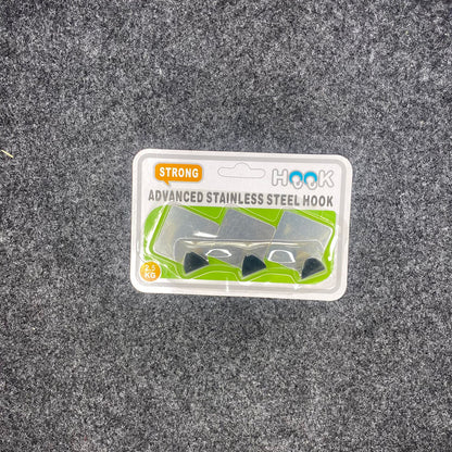 AM7715 HEAVY DUTY ADHESIVE STAINLESS STEEL HOOKS FOR WALL MOUNTING STORAGE AND HOME ORGANIZATION