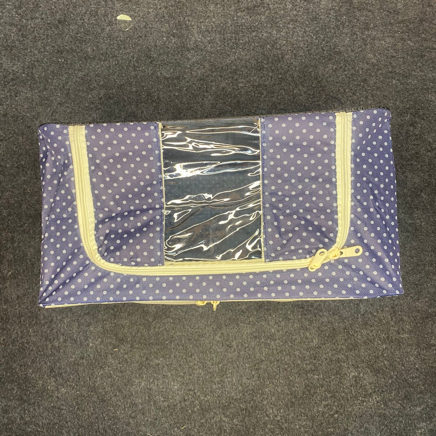 AM7717 Foldable Steel Frame Cloth Organizer for Wardrobe Organizer for Storage Sarees, Shirts, Blankets, Clothes Storage Box with Handle