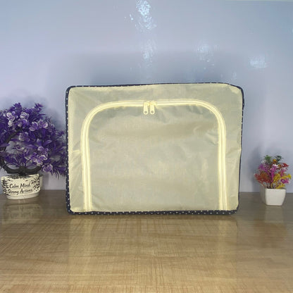 AM7717 Foldable Steel Frame Cloth Organizer for Wardrobe Organizer for Storage Sarees, Shirts, Blankets, Clothes Storage Box with Handle