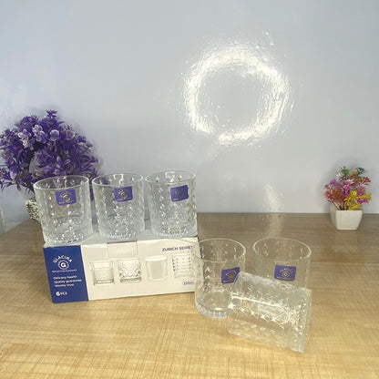 AM7726 ELEGANT CLEAR GLASS WALTZ ROTATING CUP FOR STYLISH HOME AND OFFICE TABLE DECOR
